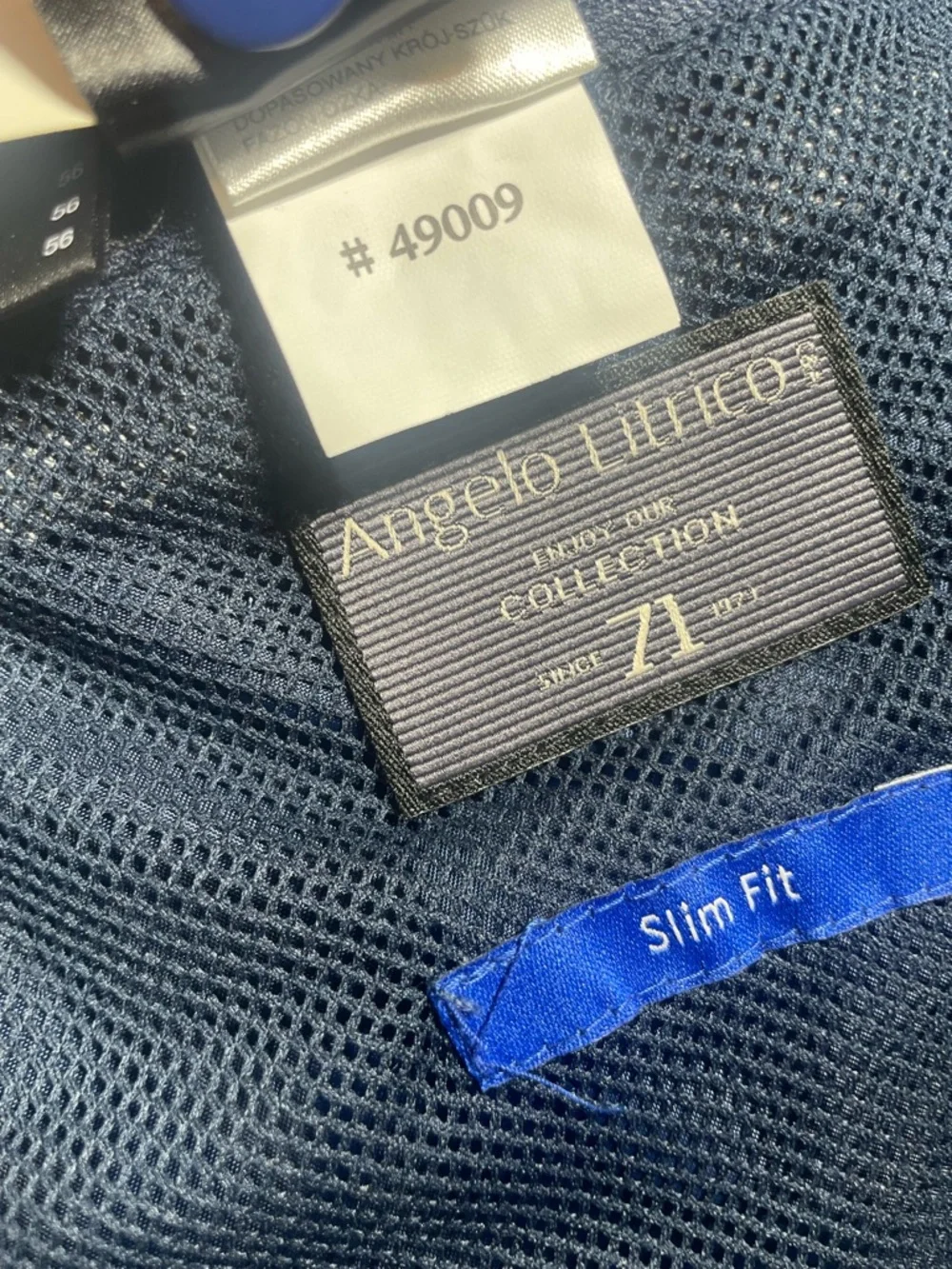 Classic Navy Sport Coat with Detachable Blue Zip-In‎ Hood